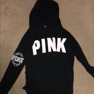 VS PINK Long Sleeve Shirt With Hood
